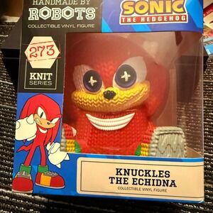 Handmade By Robots Knuckles The Echidna Kids OS Red New Knit Series Vinyl Figure
